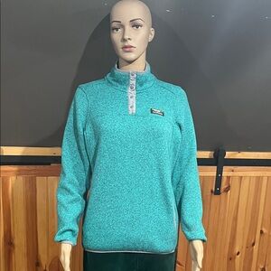 L.L. Bean Aqua Fleece Pullover